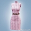 Cable knit belted dress logo