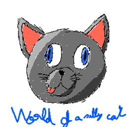 World of a silly cat logo