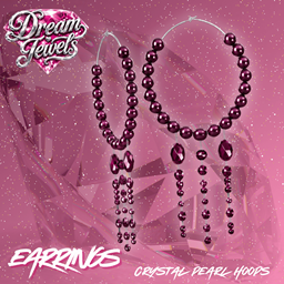 M&F Crystal Pearl Hoops | Dream Jewels project image