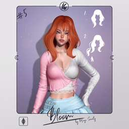 Usagi - Bloom Hairstyle - PACK (2Hairs + bangs accessory) project image