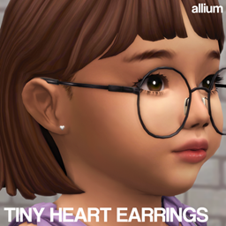Tiny Heart Earrings (toddler) (alliumcc) project image