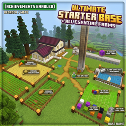 Day-0 Perfect Hardcore Starter Base & Auto Farms | Achievements ON project image