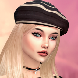 Hat Parisian style Womens Beret logo