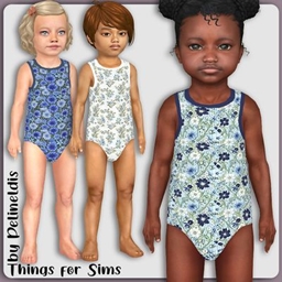 Toddler Blue Garden Bodysuits project image