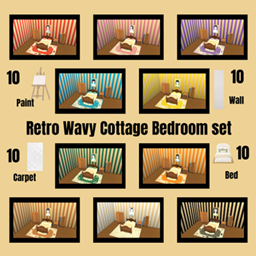 Retro Wavy Cottage Bedroom set logo
