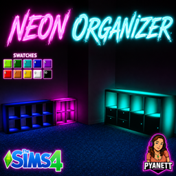 Neon organizer by Pyanett logo