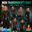 Men transparent t-shirt by Pyanett logo