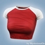 Raglan crop t-shirt logo