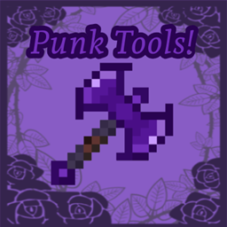 Punk Purple Netherite Tools logo
