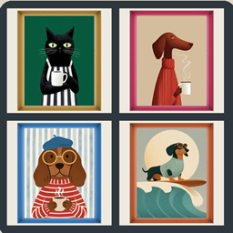DobaStudio — Coffee Companions Wall art logo