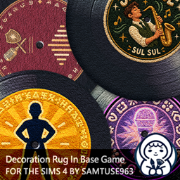 Vinyl Record Round Rug Collection Samtuse963 project image
