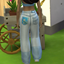 Flower jeans [purpleispurpling]  logo