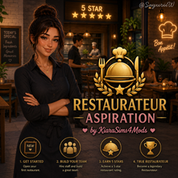 Restaurateur Aspiration by KiaraSims4Mods - Tradução PTBR project image
