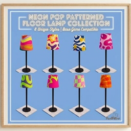 Neon Pop Patterned Floor Lamp Collection logo