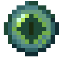 Bigger pupil in ender eye logo