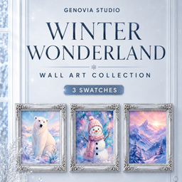 Genovia Snowy Wall Art Collection logo