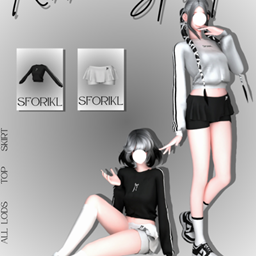 【Sforikl】Ribbon Sprint Top & Skirt logo