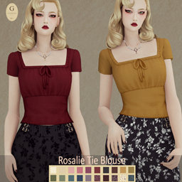 Rosalie Tie Blouse project image
