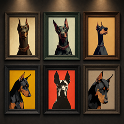 DobaStudio — Regal Doberman Portraits logo