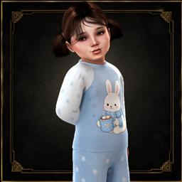Toddler - Cozy winter pajama set with cute snowy print project image