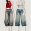 【Sforikl】tops-01+denim pants logo