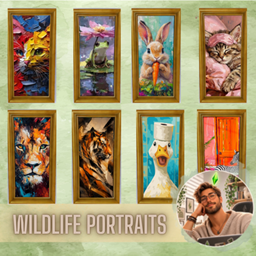 Wildlife Portraits Canvas Set project image
