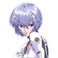 Rei Ayanami Crystal PvP + Anime Sky logo