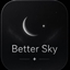 Better Sky (black) logo
