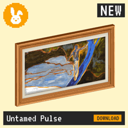 Raster Rabbit: Daily Drop - Untamed Pulse | UNKNOWN TERRAIN Abstract Collection (3 New Paintings) project image