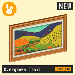 Raster Rabbit: Daily Drop - Overgrown Trail | UNKNOWN TERRAIN Landscape Collection (3 New Paintings) project image