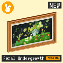 Raster Rabbit: Daily Drop - Feral Undergrowth | UNKNOWN TERRAIN Still Life Collection (3 New Paintings) project image