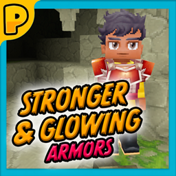 Stronger & Glowing armors logo