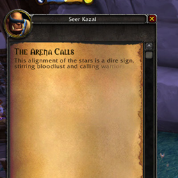 Non-intrusive quest text logo