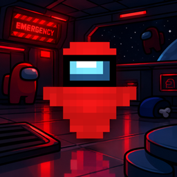 Red-Among-Us-Totem logo