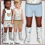 Toddler Blue and Beige Socks logo