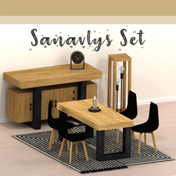 Kaziecc ~ Sanavlys Dining Room Set - Modern Dining Table & Chair | 7 Pieces project image