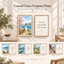 Coastal Grace Scripture Prints - Watercolor Faith Wall Art Set logo