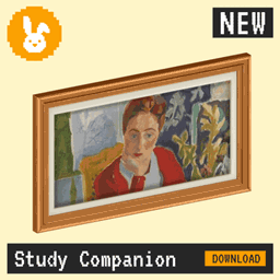 Raster Rabbit: Daily Drop - Study Companion | SPACES OF STUDY Portrait Collection (3 New Paintings) project image