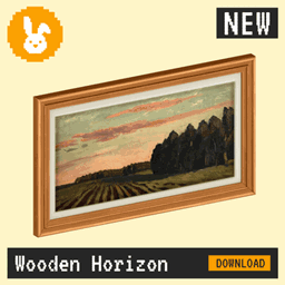 Raster Rabbit: Daily Drop - Wooden Horizon | SPACES OF STUDY Landscape Collection (3 New Paintings) project image