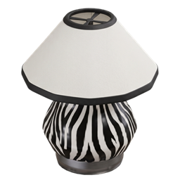 Zebra Pattern Table Lamp logo