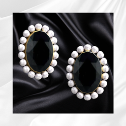 Midnight Pearl Statement Earrings project image