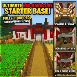 Red Hardcore Starter House | Achievements On project image