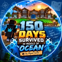 SURVIVED 150 DAYS IN MIDDLE OF OCEAN HARDCORE CHALLENGE  logo