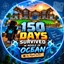 SURVIVED 150 DAYS IN MIDDLE OF OCEAN HARDCORE CHALLENGE  logo