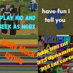 Lucky blocklayerd world with friends + morph in to any thing