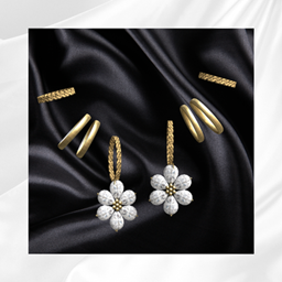 Luna Flower Stack Earrings project image