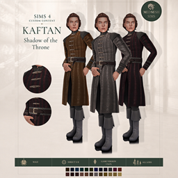 Medieval CC Male Kaftan CC | Shadow of the Throne project image