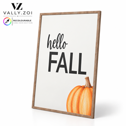 Hello Fall Standing Frame [VZ] logo