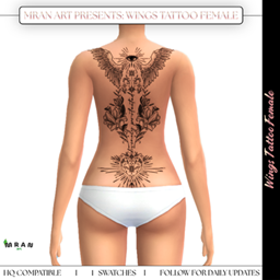 Wings Tattoo Female logo