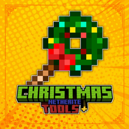CHRISTMAS NETHERITE TOOLS + logo
